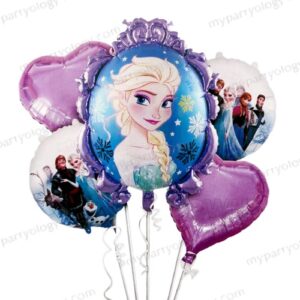 Frozen Elsa Mirror Foil Balloon Set (Pack of 5)