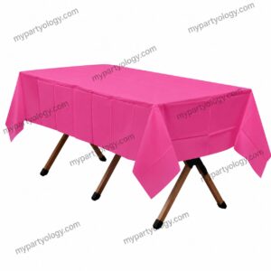 Dark Pink Plastic Tablecover