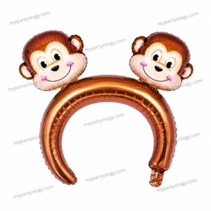 Monkey Headband Foil Balloon