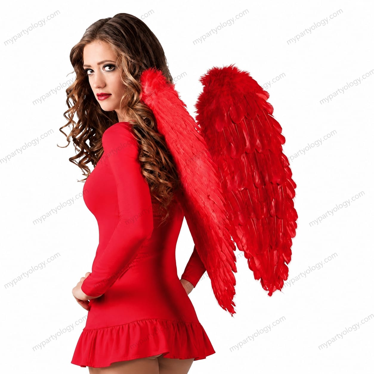 Red Feather Wings (Size - L)