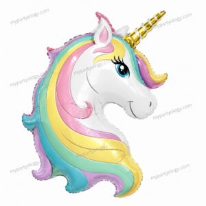 Unicorn Full Face Pastel 32''Foil Balloon