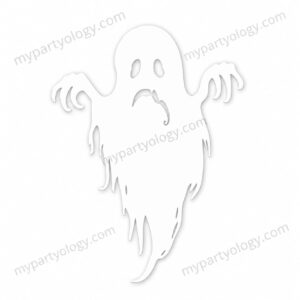 White Ghost Paper Sticker (Pack of 1)