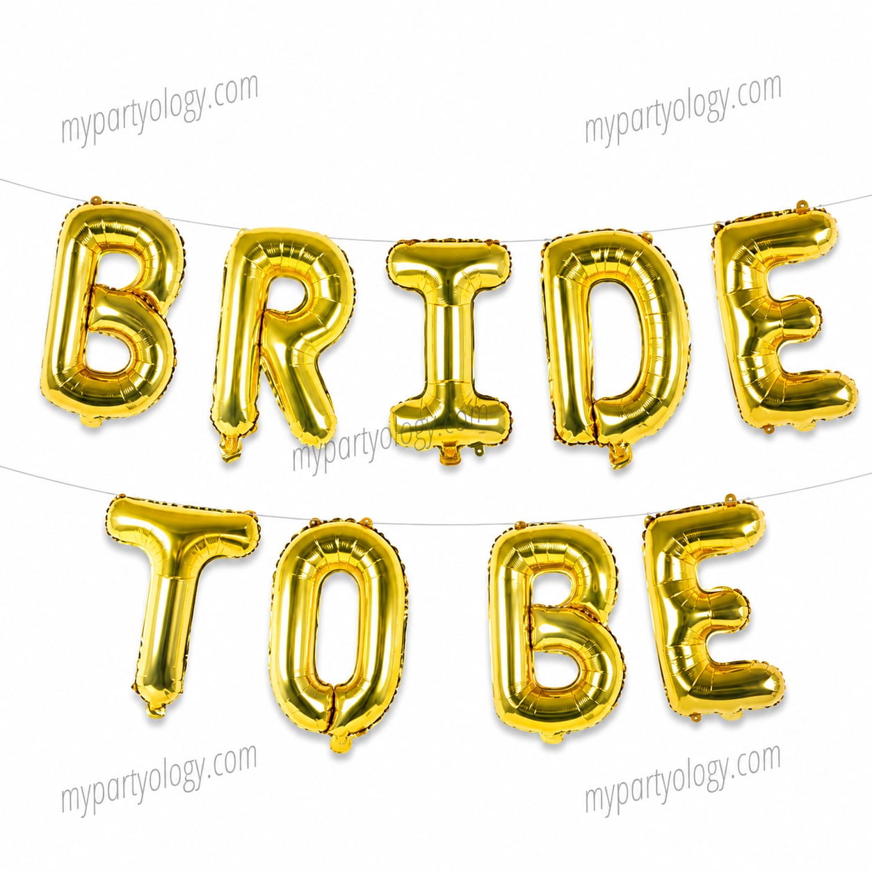 Bride To Be Gold 16" Foil Balloon Banner