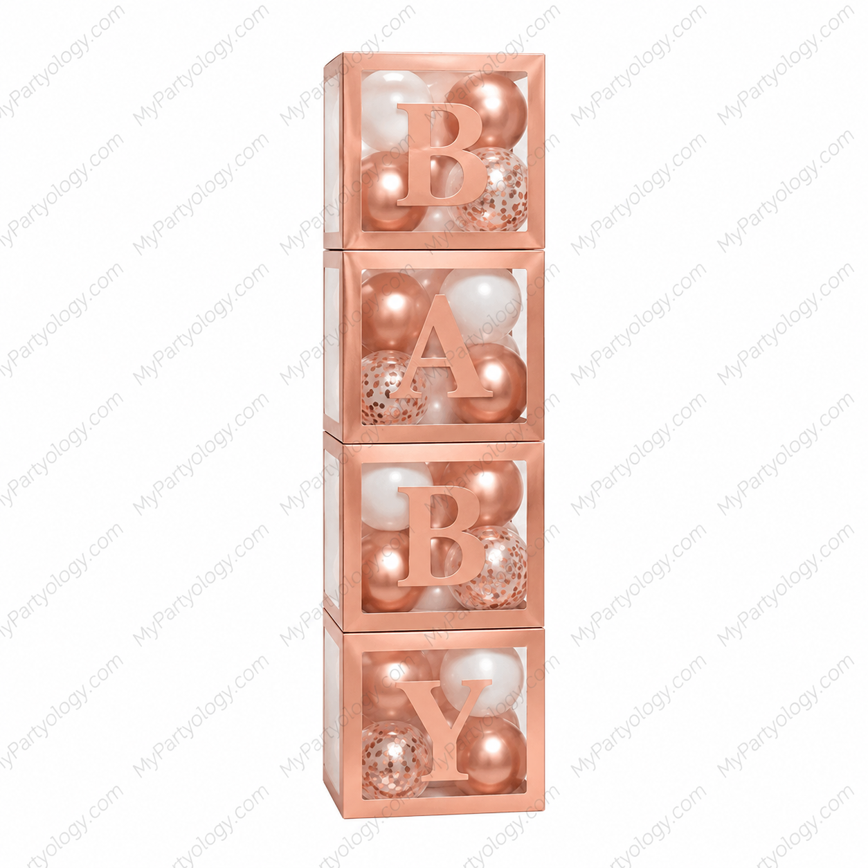 Baby Box With 32 Latex 8'' Balloons (Pack of 4 Boxes) - Image 5