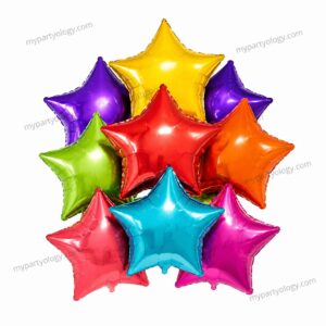 Star Assorted Colours 18" Foil Balloon