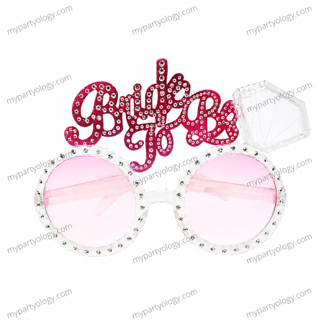 Bride to Be Pink Diamond Fancy Goggles