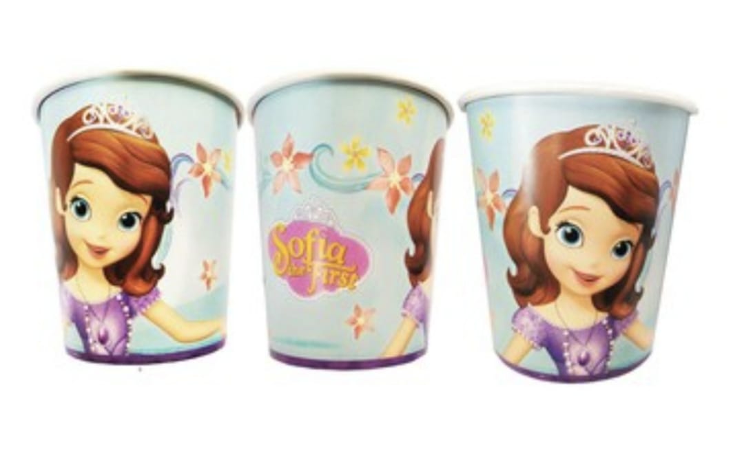 Sofia Theme Paper Cups (Pack of 10)