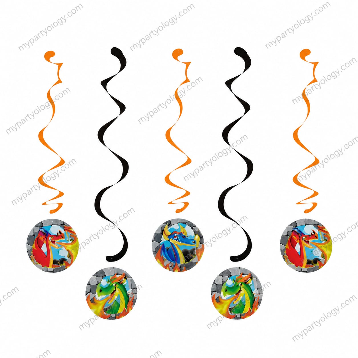 Dragons Dizzy Paper Danglers (Pack of 5)