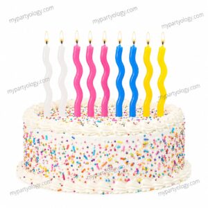 Zig Zag Birthday Candles (Pack of 8)