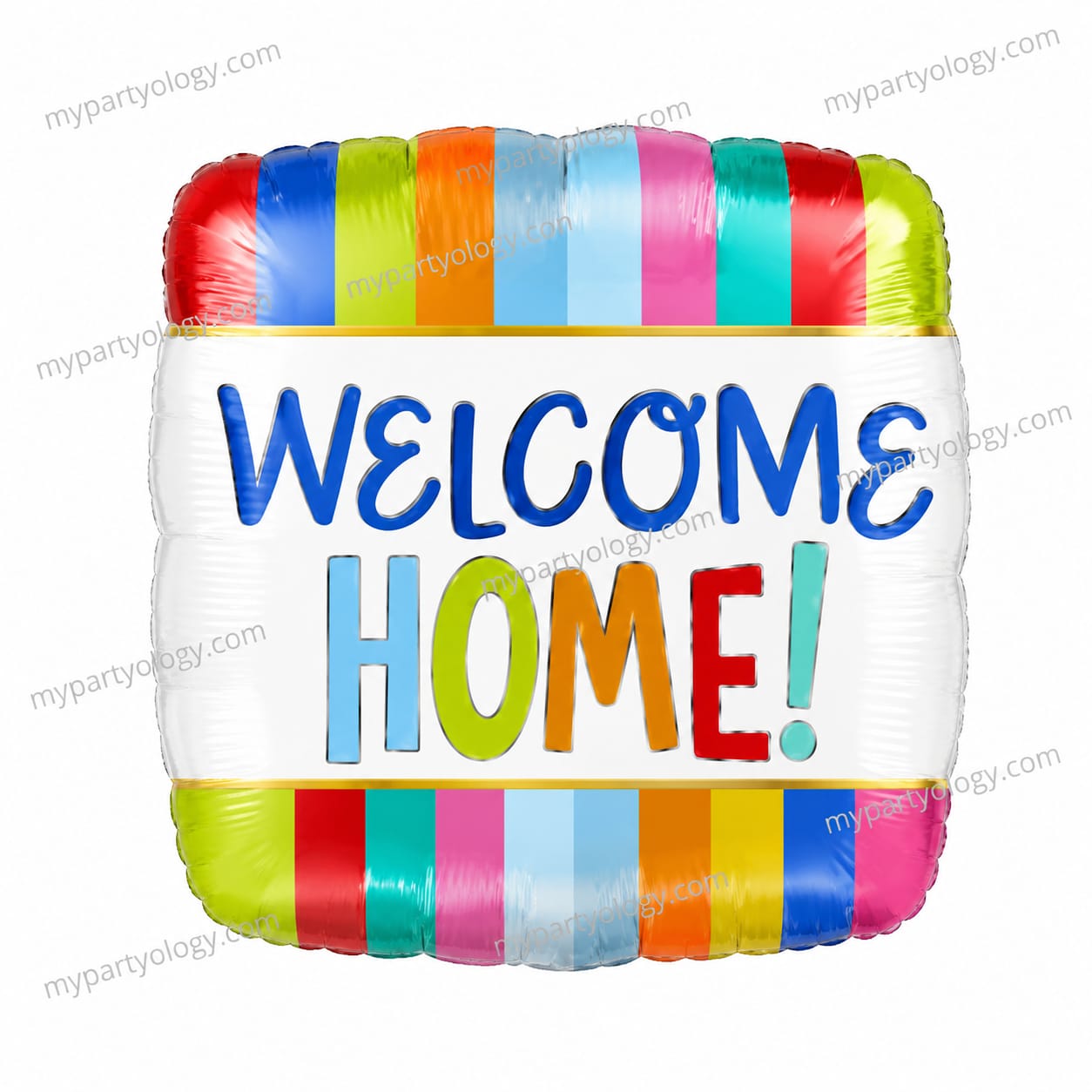 Welcome Home Striped Foil 18'' Foil Balloon (Anagram)