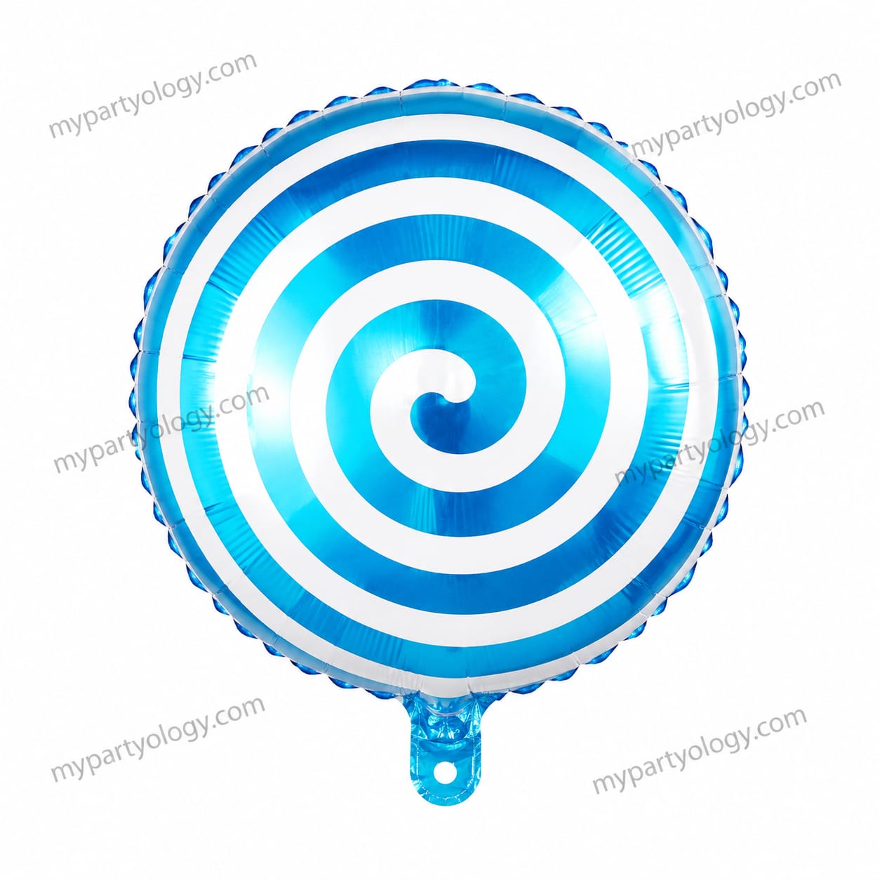 Candy Lollipop Blue & White 18'' Foil Balloon