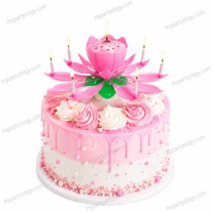 Sparkling Lotus Flower Candle