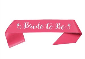 Bride to Be Pink Satin Sash