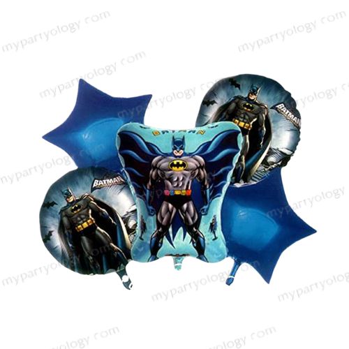 Batman Standing Foil Balloon Set (Pack of 5)