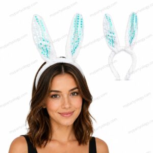 Bunny Blue Sequence Headband (Pack of 1)