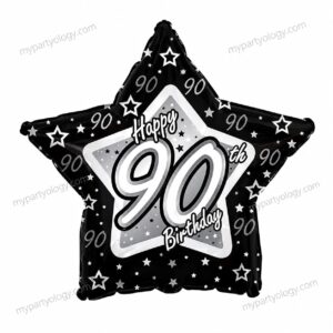 Happy 90th Birthday 18" Star Foil Balloon (CTI)