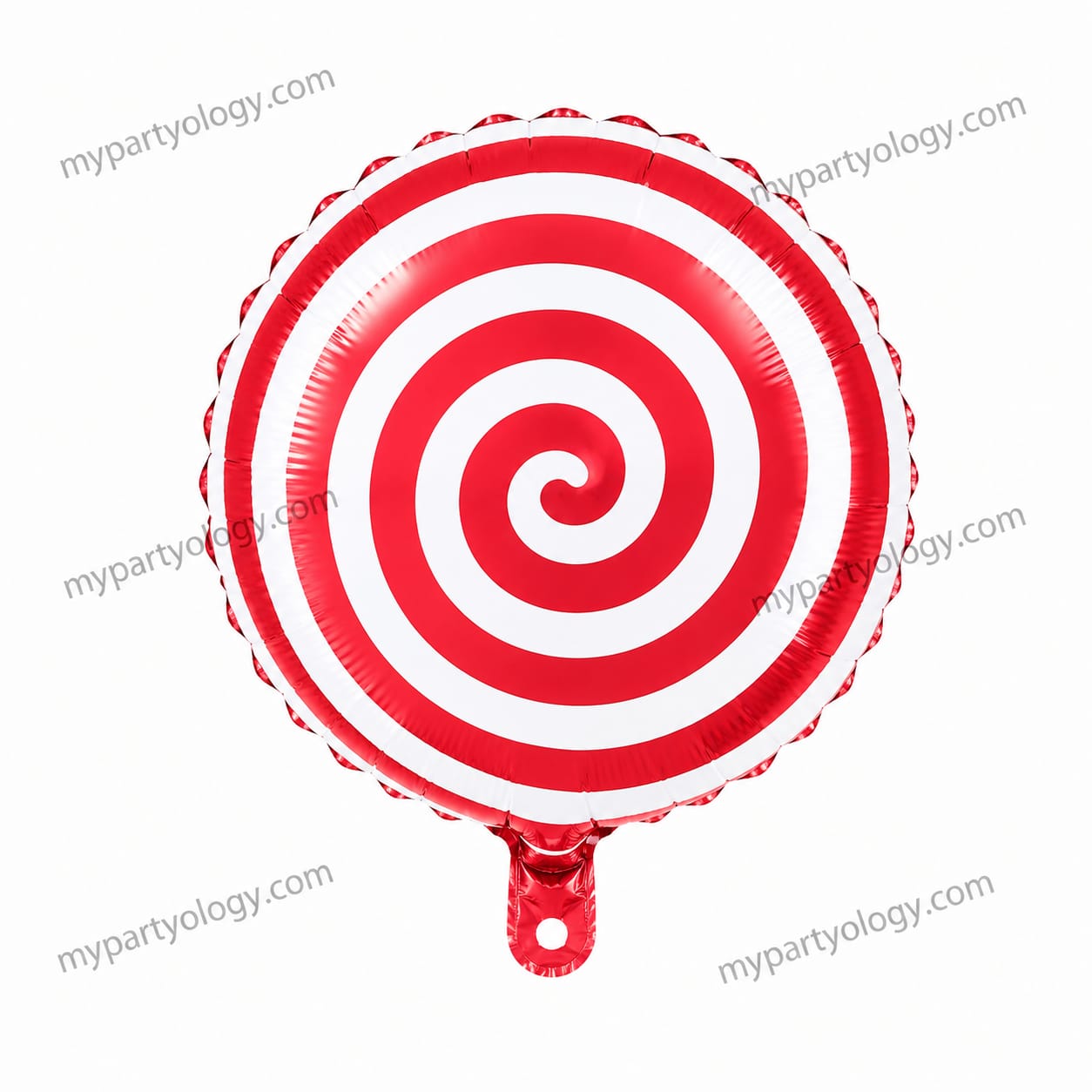 Candy Lollipop Red & White 18'' Foil Balloon