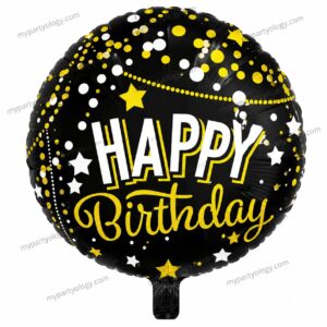 Happy Birthday Sparkling Design 18'' Foil Balloon