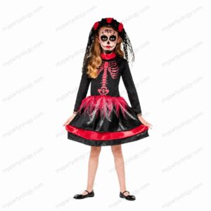 Skelton Bones Tutu Girl Costume