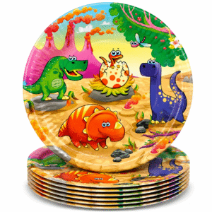 Dinosaur Theme 9" Paper Plates (Pack of 10)