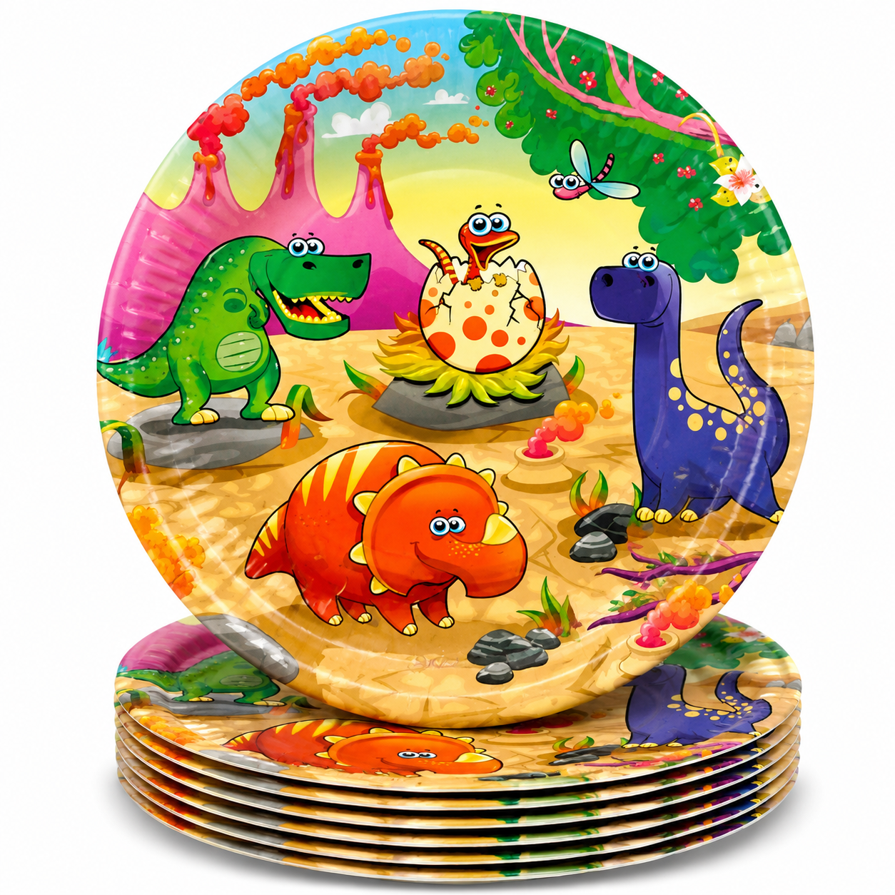 Dinosaur Theme 9" Paper Plates (Pack of 10)
