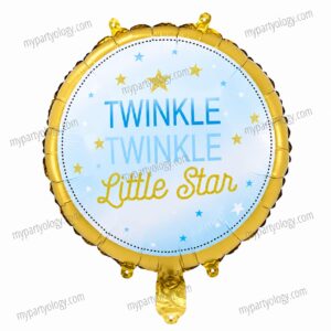 Twinkle Twinkle Little Star Blue 18'' Foil Balloon