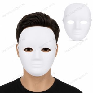 White Plastic Face Mask