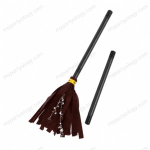Detachable Brown Witch Cloth Sparkle Broom