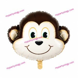 Monkey Face 12'' Foil Balloon