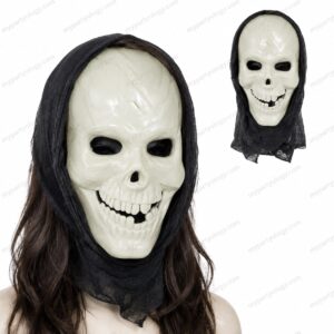 Grim Reaper Hooded Skull Mask