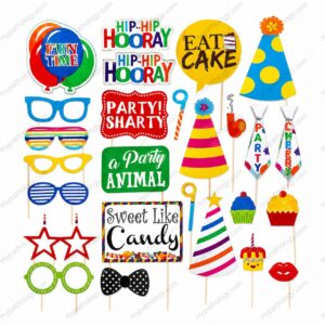 Party Theme 2 Photoprops (Pack of 27)