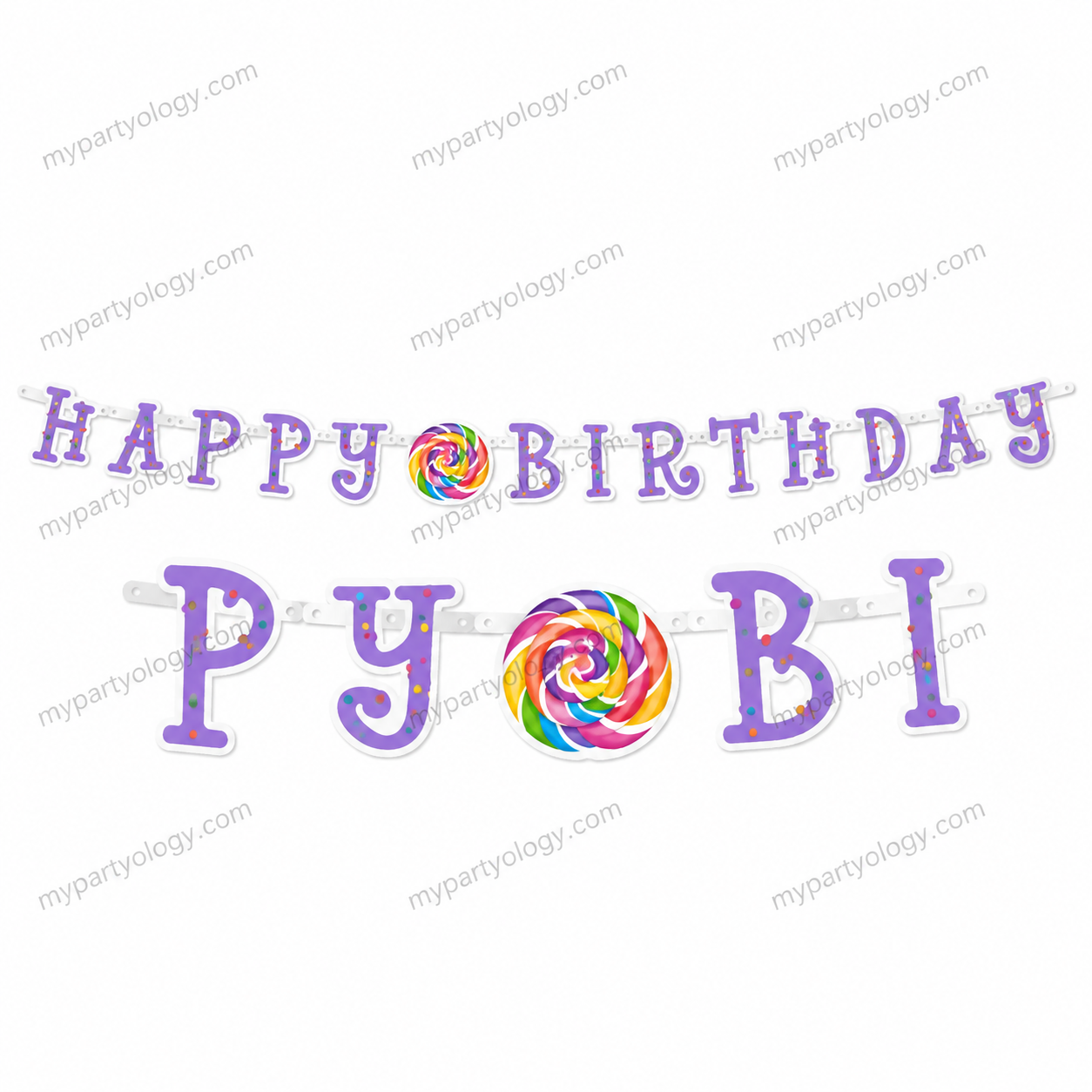 Candy Party Large Joined Banner
