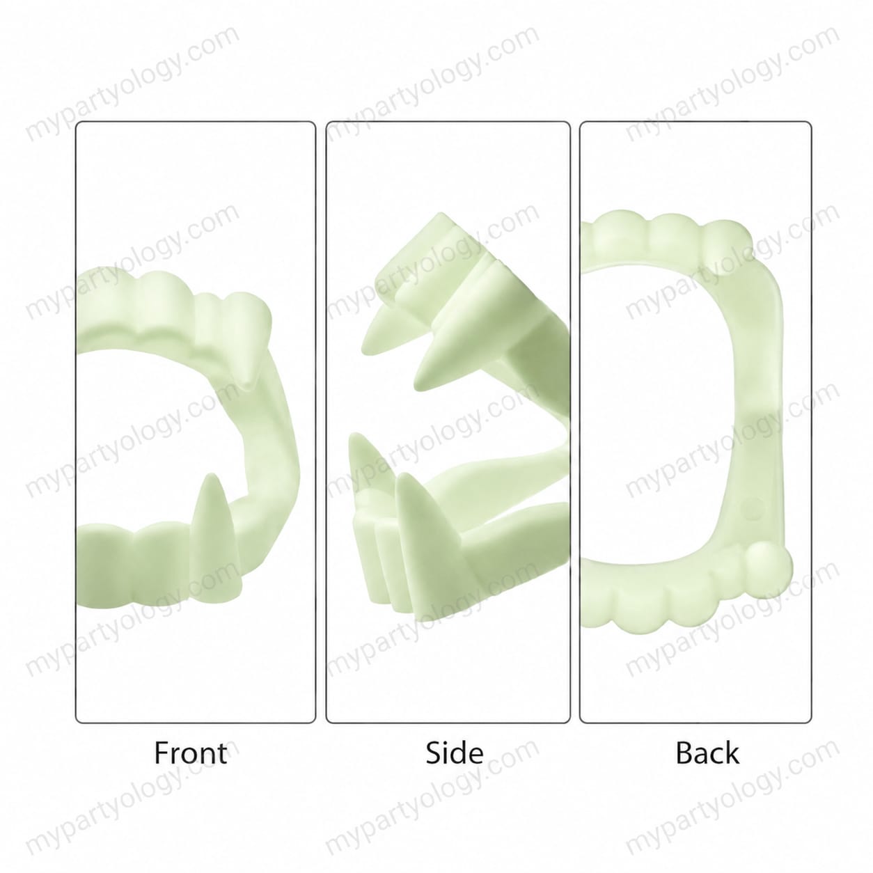 Glow In The Dark Vampire Teeth (Pack of 1) - Image 3