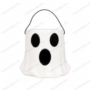 Ceramic Ghost Tabletop Pail (Pack of 1)