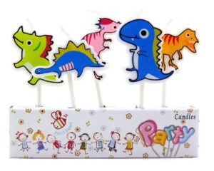 Dinosaur Theme Candles (Pack Of 5)