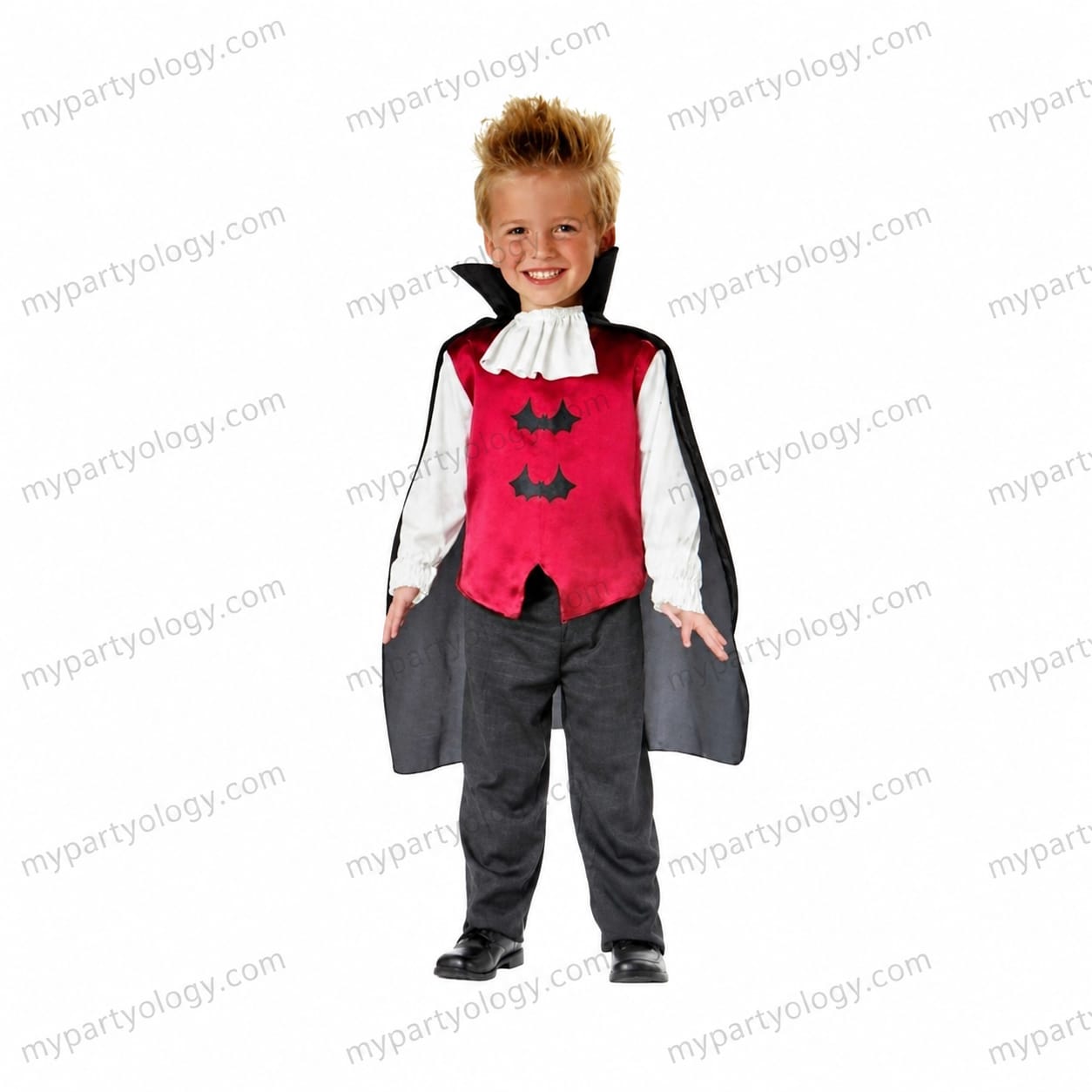 Vampire With Cape Kids Costume