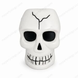 Plastic Skull Trick or Treat Pail