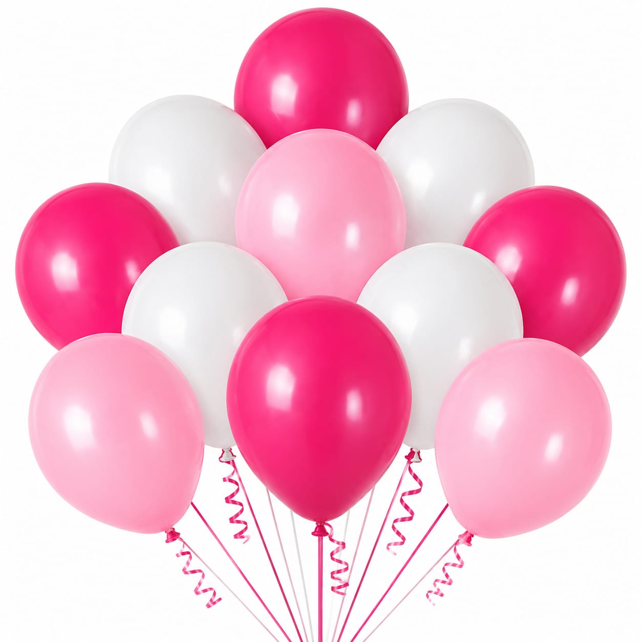 Hello Kitty Shades Of Pink & White 12″ Latex Balloons (Pack of 12)