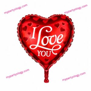 I Love You Red Heart 18' Foil Balloon