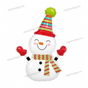 Snowman Smiley Face 36" Foil Balloon