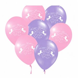 Unicorn Happy Birthday 12'' Balloon Set (Pack of 10)