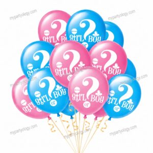 Gender Reveal Latex 12" Balloon Set (Pack of 10)