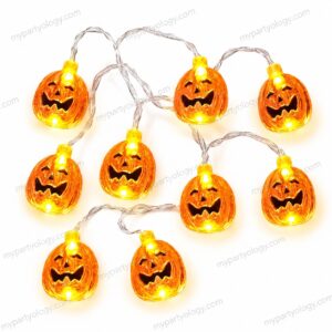 Mini Pumpkin LED String Garland