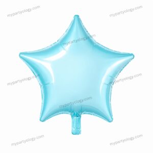 Pastel Blue Star 18'' Foil Balloon