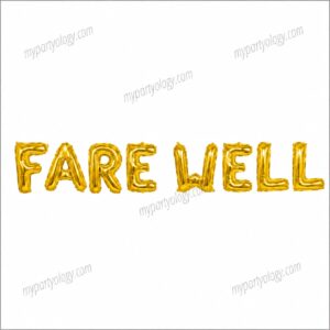 Farewell Gold 16'' Foil Balloon Banner