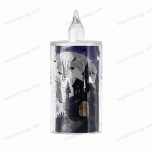 Halloween Cylindrical LED Candle Light