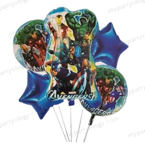 Avengers Foil Balloon Set (Pack of 5)