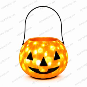Pumpkin LED Trick Or Treat Pail (Pack of 1)
