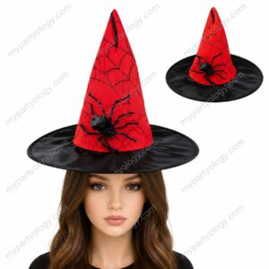 Red Spider Witch Hat (Pack of 1)