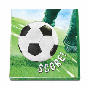 Soccer/Football Theme Paper Napkins (Pack of 16)